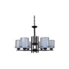 Dominic 6-light Black Chandelier