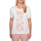 Alfred Dunner La Dolce Vita Short Sleeve Crew Neck Layered Sweaters