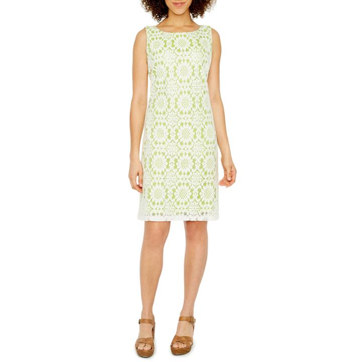 Jessica Howard Sleeveless Lace Shift Dress