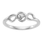 Promise My Love Womens Diamond Accent Round White Diamond 14k Gold Promise Ring