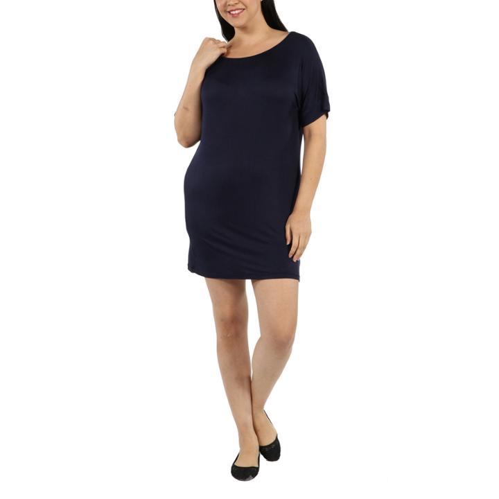24/7 Comfort Apparel T-shirt Shift Dress-plus