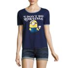 Short Sleeve Scoop Neck Minons Graphic T-shirt