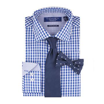 Graham & Co. Dress Shirt, Tie And Pre-tied Bow Tie Set