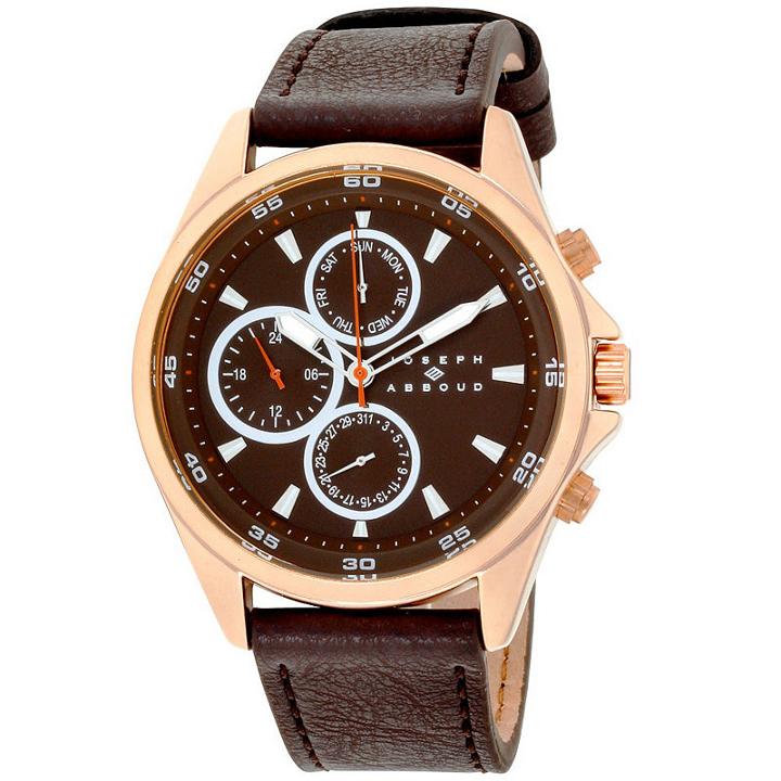 Joseph Abboud Mens Brown Strap Watch-ja3207rg648-127