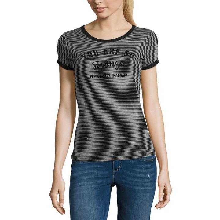 Arizona'so Strange Graphic T-shirt- Juniors