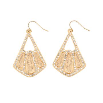 10021 Kara Ross Crystal Fan Earrings