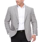 Stafford Linen Cotton Grey Sport Coat- Big And Tall
