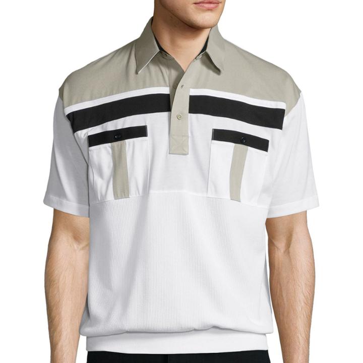 Palmland Banded-hem Polo