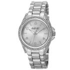 August Steiner Womens Silver Tone Strap Watch-as-8149ss