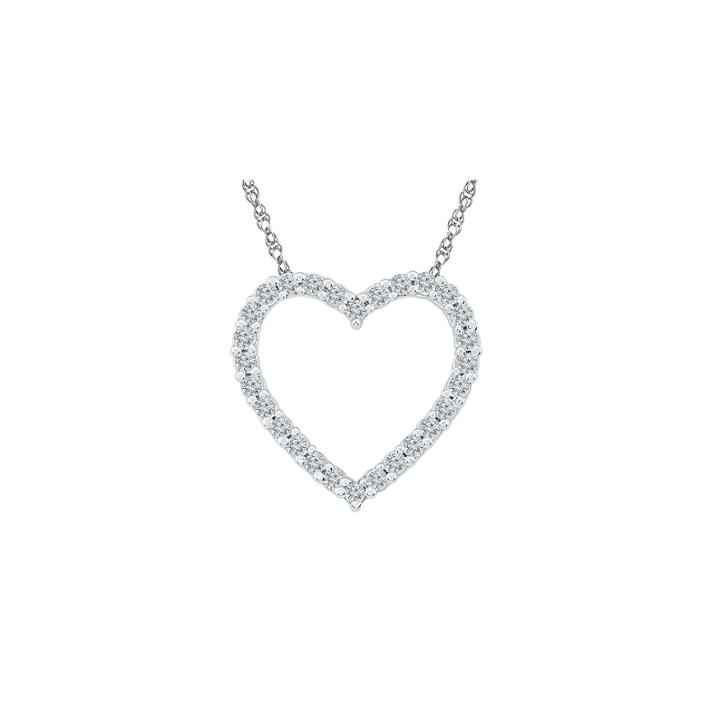 Womens 18 Inch 1/5 Ct. T.w. White Diamond 10k Gold Link Necklace