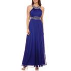 One By Eight Sleeveless Beaded Halter Gown