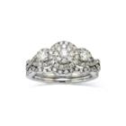 Limited Quantities 1 Ct. T.w. Diamond 10k White Gold Bridal Ring Set