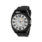 Crayo Sunset Black Silicone-band Watch With Date Cracr3302