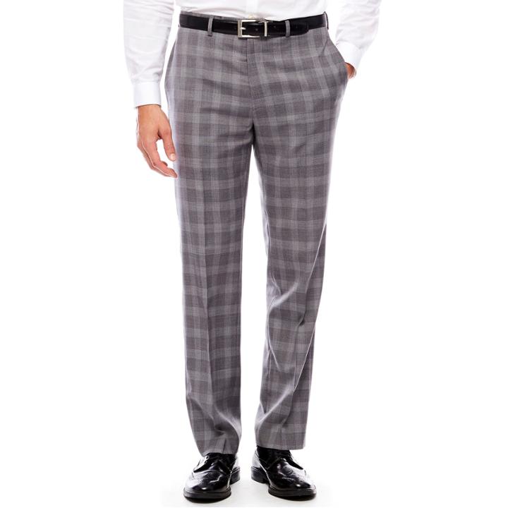 Collection By Michael Strahan Slim Fit Woven Plaid Suit Pants - Slim