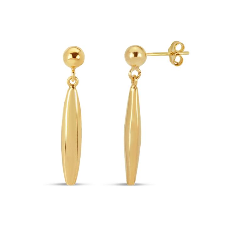 Not Applicable 18k Gold Over Silver Drop Earrings