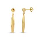 Not Applicable 18k Gold Over Silver Drop Earrings