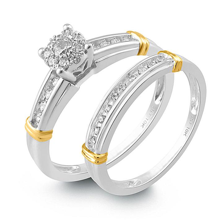 Womens 1/4 Ct. T.w. Diamond White Bridal Set