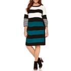 Studio 1 3/4 Sleeve Sweater Dress-plus