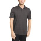 Van Heusen Short Sleeve Flex Printed Windowpane Polo Big And Tall