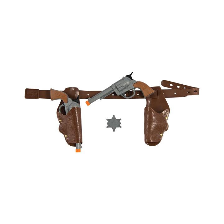 Buyseasons Authentic Western Gunman Belt & Holster Unisex 4-pc. Dress Up Accessory