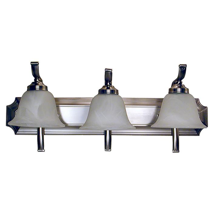 Elizabeth 3-light Silver Bath Vanity