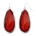 Mixit&trade; Red Faceted Stone Earrings