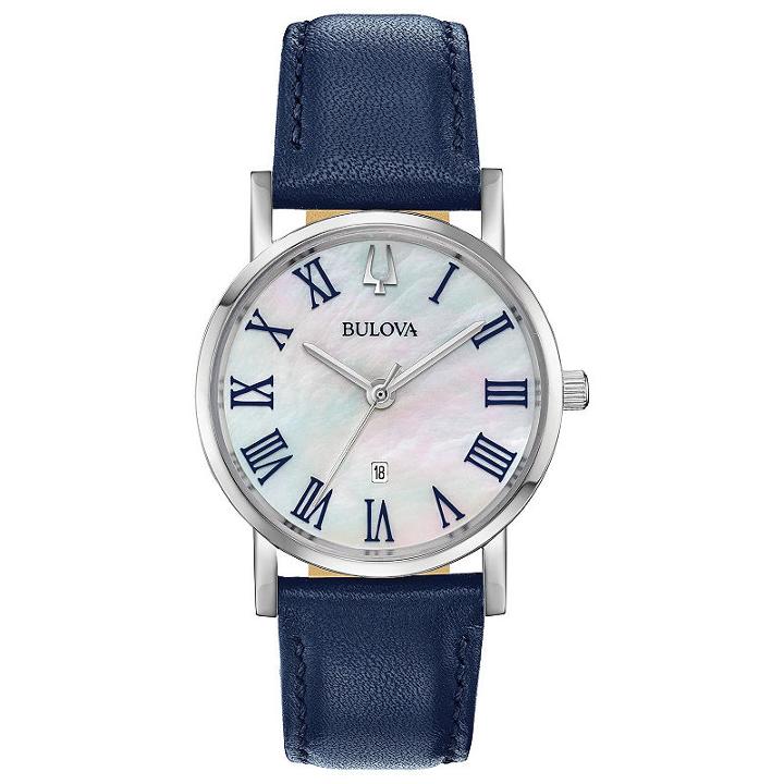 Bulova Womens Black Strap Watch-96m146