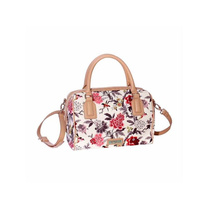 Waverly Bird Floral Large Satchel