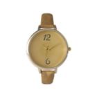 Olivia Pratt Womens Cheetah Print Beige Petite Leather Watch 26356beige