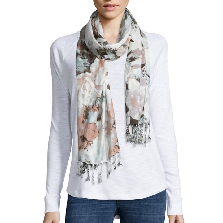 Liz Claiborne Washed Blooms Pashmina