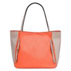 Perlina Cruise Colorblock Leather Tote Bag