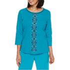 Alfred Dunner Floral Bouquet Burnout Two For One