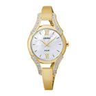 Seiko Modern Jewelry Womens Mother-of-pearl Crystal-accent Watch Sup216