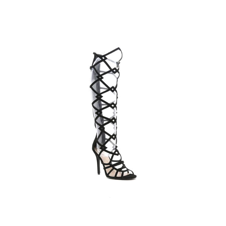 Qupid Ara-105 Tall Gladiator Sandals