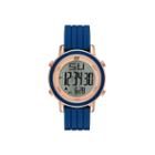 Skechers Womens Blue Silicone Strap Digital Chronograph Watch
