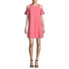 Worthington Ruffle Cold Shoulder Dress