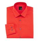 Jf J. Ferrar Easy-care Slim Solid Dress Shirt