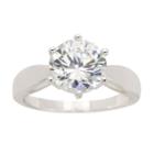 Sparkle Allure Sparkle Allure Womens 4 3/4 Ct. T.w. Clear Brass Cocktail Ring