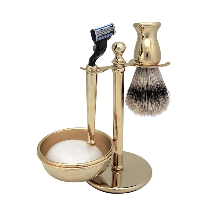 Harry D. Koenig 4-pc. Gold-plated Shave Set For Men