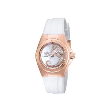 Techno Marine Womens White Strap Watch-tm-115208