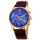 Akribos Xxiv Mens Brown Strap Watch-a-911ygbu