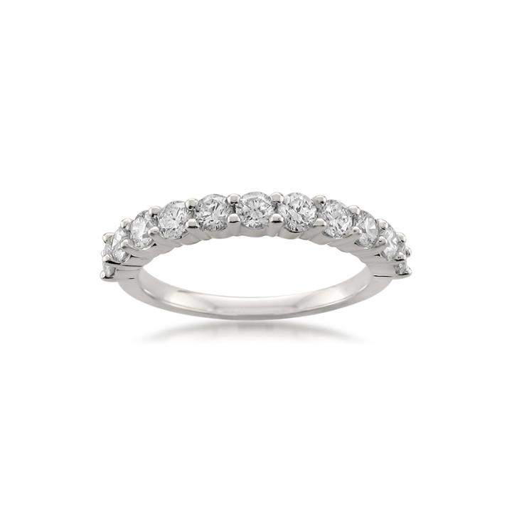 Womens 1 Ct. T.w. Genuine White Diamond Platinum Wedding Band