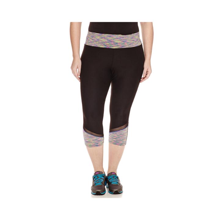 Xersion&trade; Jersey Workout Capris Plus