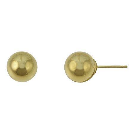 14k Gold Ball Stud Earrings