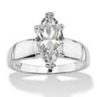 Diamonart Womens 2 Ct. T.w. Cubic Zirconia White Diamond Engagement Ring