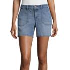 Liz Claiborne 5 Utility Denim Shorts