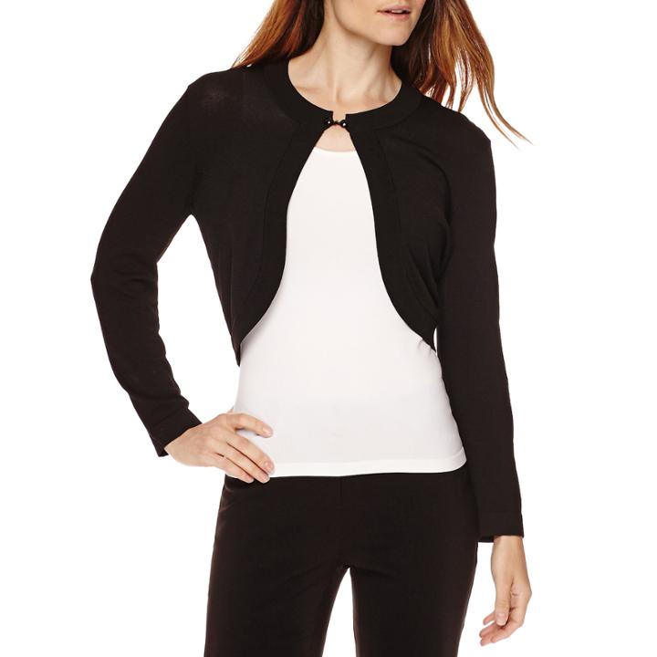 Ronni Nicole 3/4-sleeve Toggle Closure Shrug