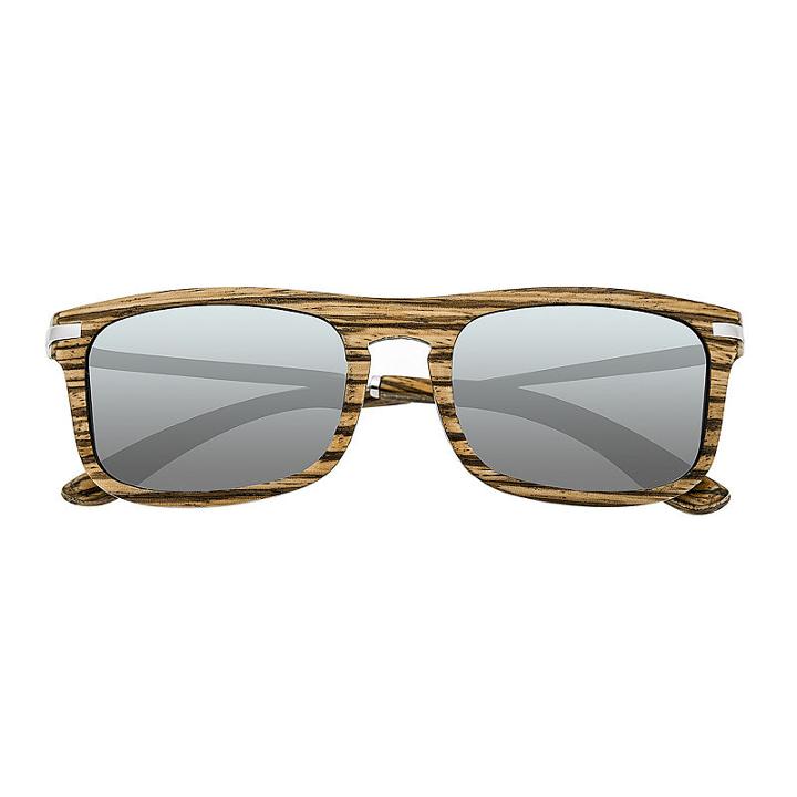 Earth Wood Full Frame Square Sunglasses-womens