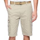 Smith Workwear Belted Twill Cargo Shorts