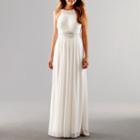 One By Eight Sleeveless Beaded Formal Gown